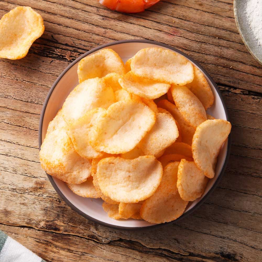 【天猫超市】印尼进口 啪啪通虾片切达奶酪味150g/袋 休闲零食品