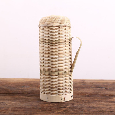 竹编水瓶壳 复古水瓶外壳 竹编 暖水瓶外罩 仿古 竹编外壳批发