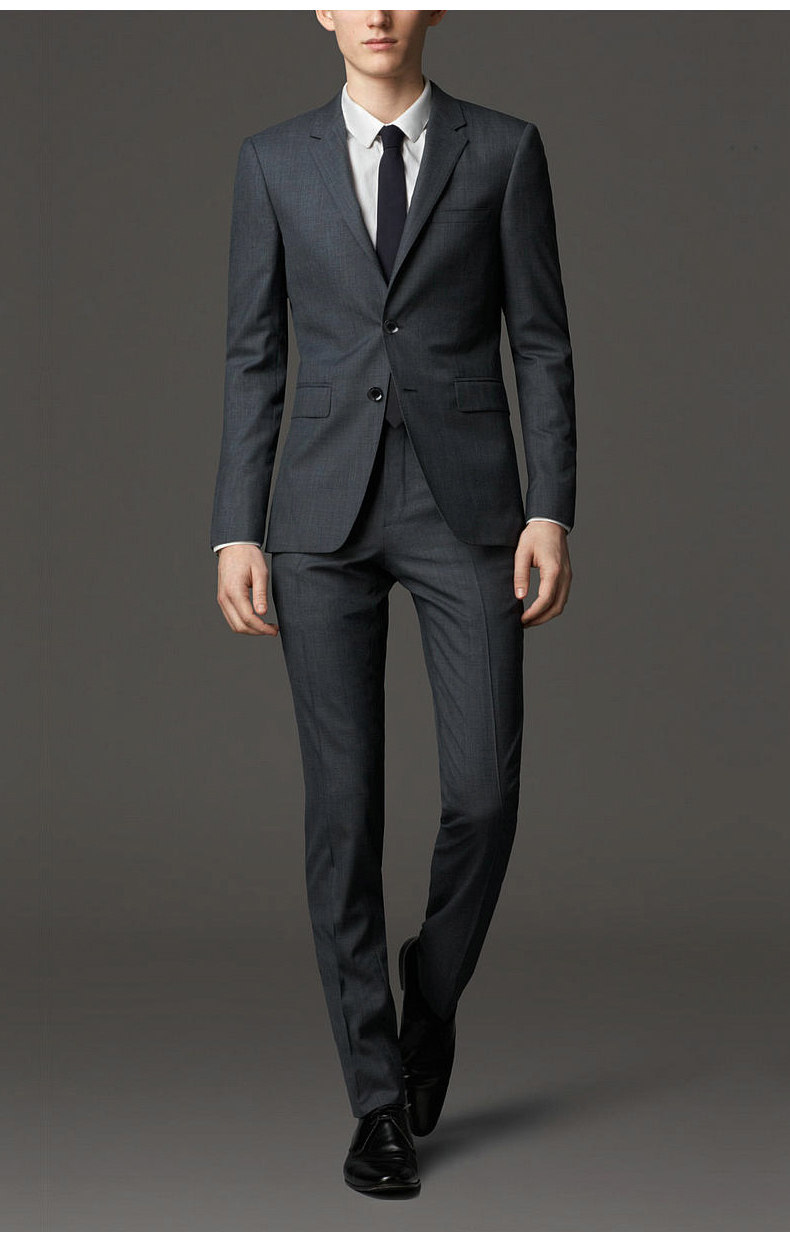 新郎司仪伴郎修身韩版显瘦外套 婚礼上班宴会通勤春季单排扣西装