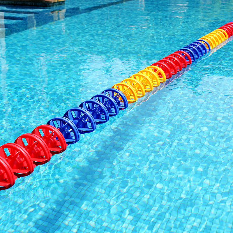 "aqua/爱克"游泳池泳道线 浮标 分隔线 水线比赛线15cm 25/50