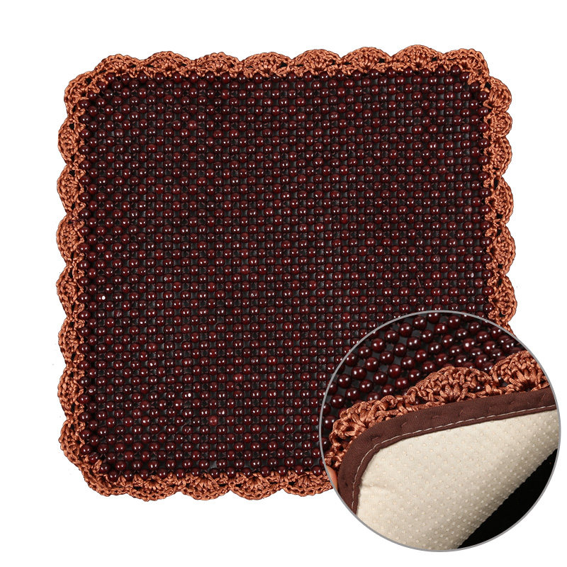 木珠汽车坐垫通用手编串珠夏季夏天珠子座垫椅垫凉垫香樟木酸枝木_双