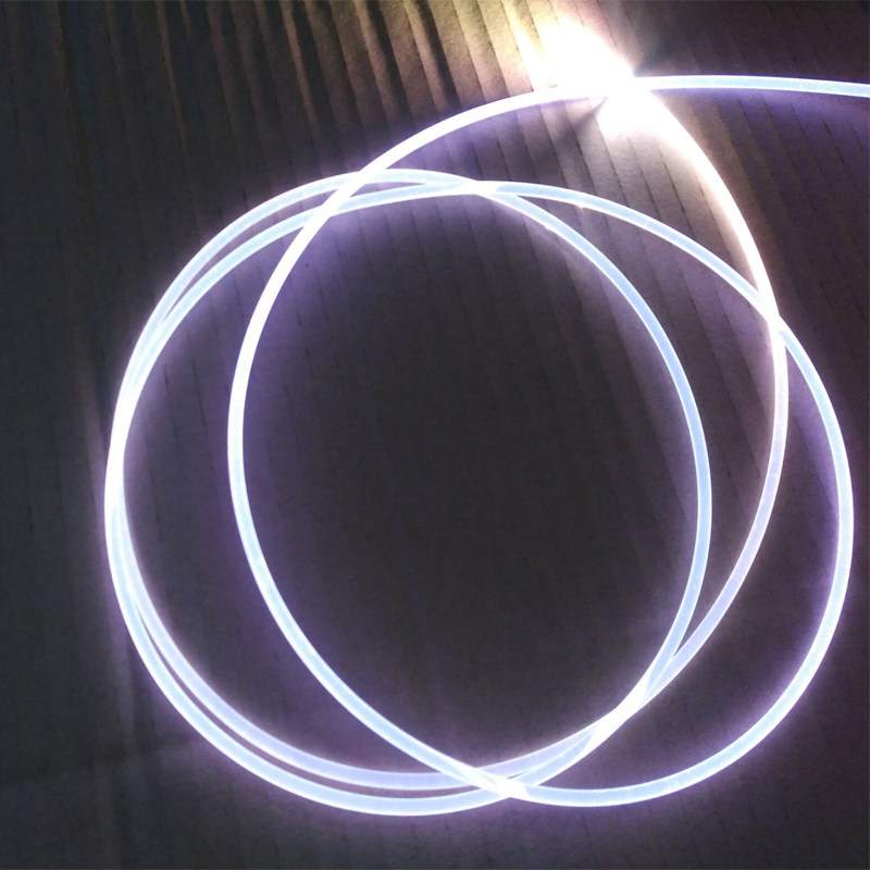 通体实心整条发光光纤丝 塑料侧发光导光条 光导纤维 光纤丝照明