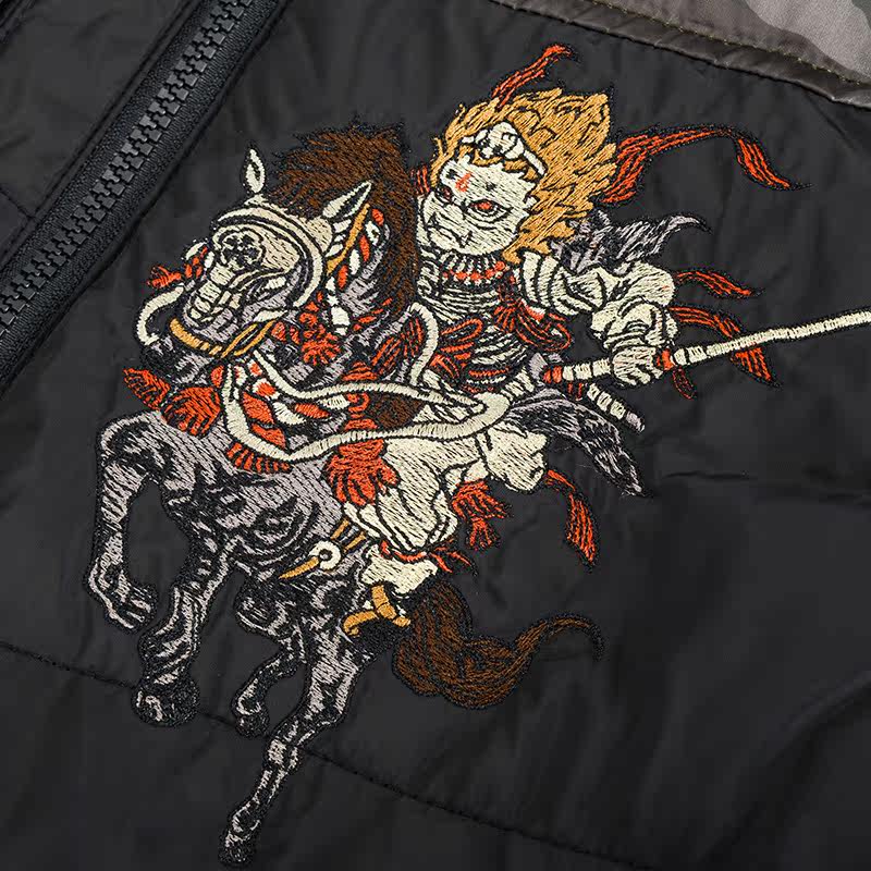 oniarai鬼洗秋冬男装 男士棉服地藏小王战驹迷彩丝绵外套j35080