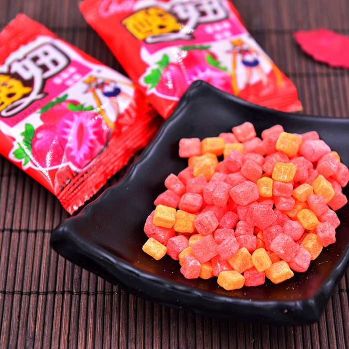 60袋包邮经典80后怀旧零食童年回忆糖果乐潮酸味水果软糖6g