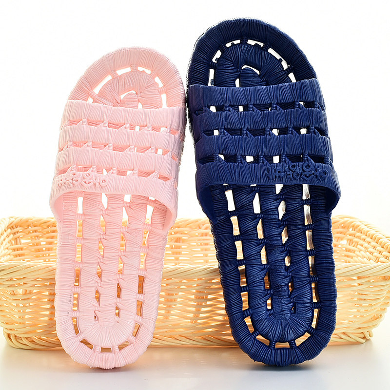 居家浴室拖鞋批发女防滑男女情侣款洗澡软底漏水夏天塑料凉拖鞋