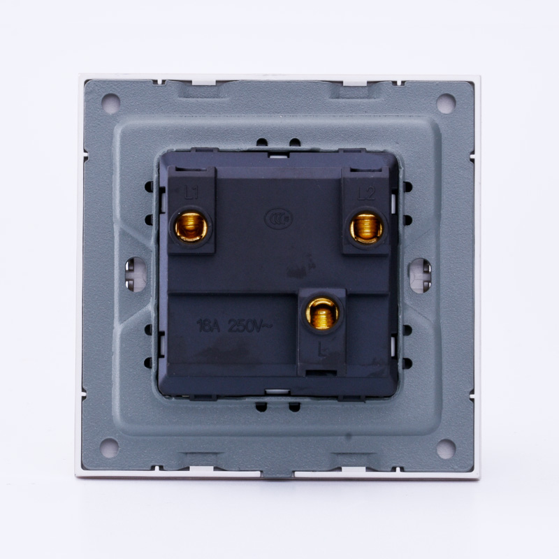 香槟金墙壁开关插座面板正品套餐香槟金拉丝二位开关二开单控开关