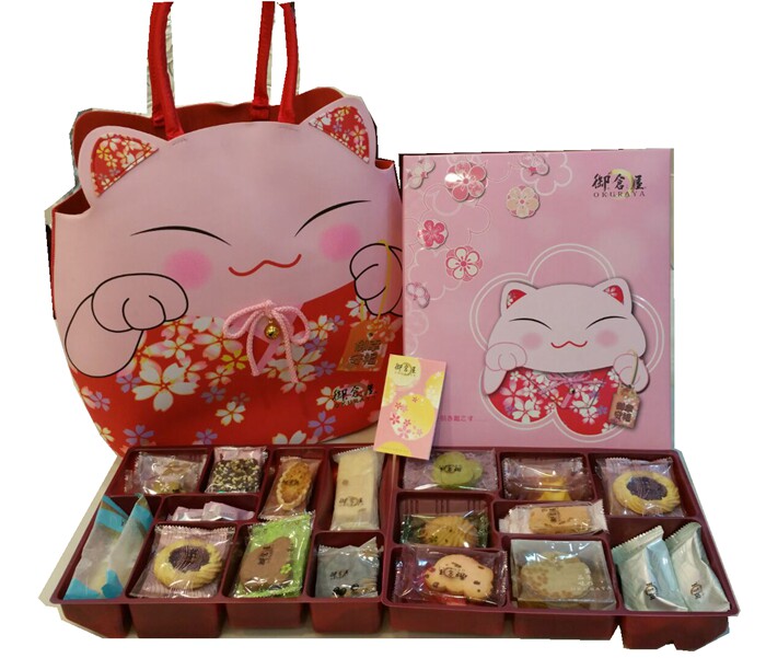 台湾原装进口食品伊莎贝尔喜饼结婚回礼年节伴手礼花神漫舞紫双层