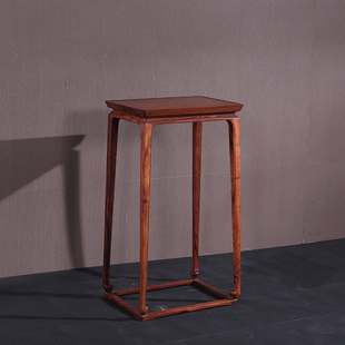 红木家具 明式托泥平头案边几中式仿古玄关台特价 缅甸酸枝平头几