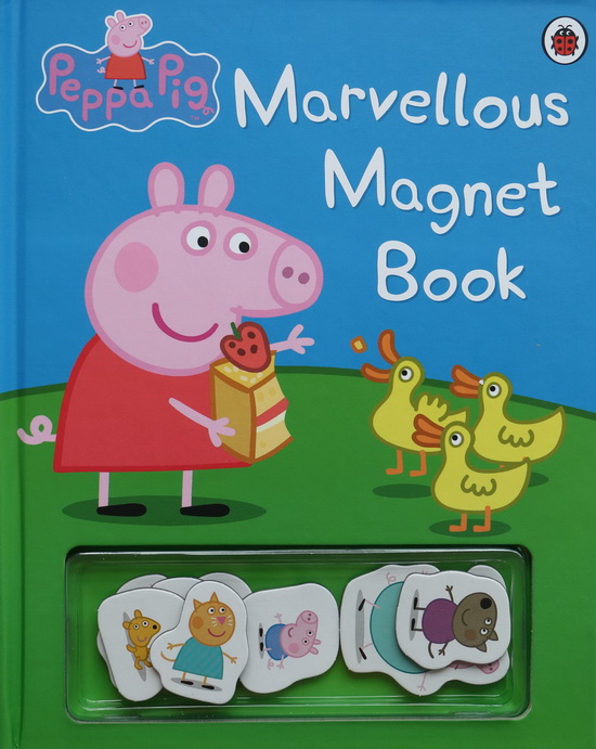 小豬佩奇 peppa pig 粉紅豬小妹 英文原版 marvellous magnet book 貼