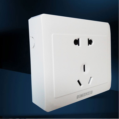 86型明线墙壁开关插座明装五孔插座5孔插座面板自带明盒送工具箱