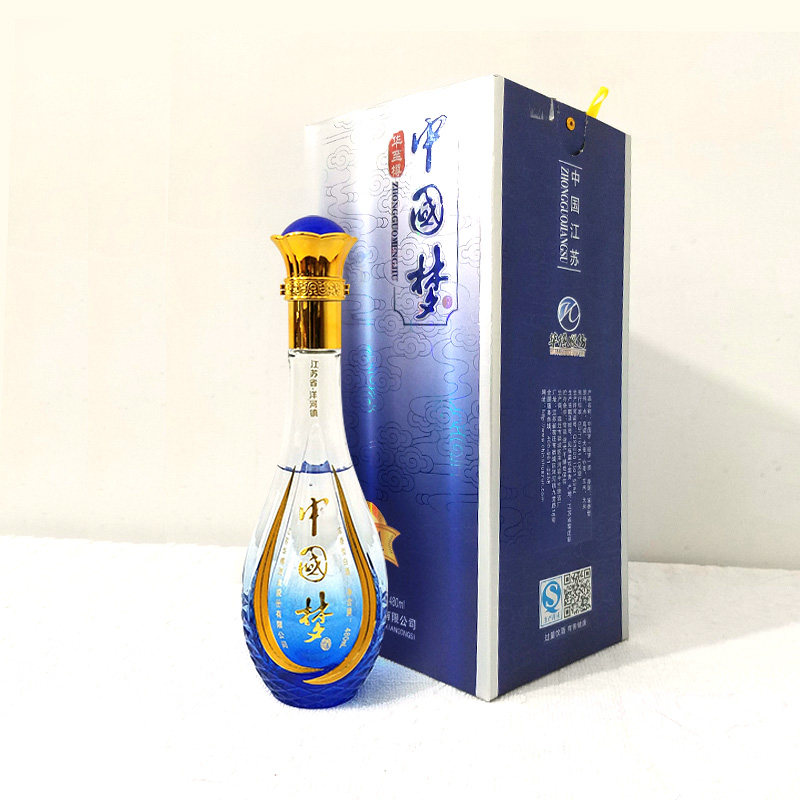 洋河镇纯粮原浆中国梦浓香型白酒42度480ml特价整箱包邮礼盒装