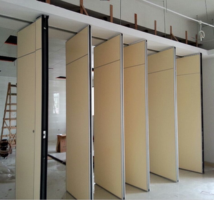 酒店移动隔断墙宴会厅餐厅高隔断旋转屏风门活动收缩折叠移门隔墙