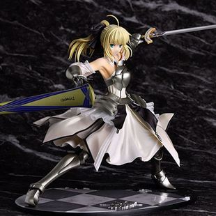 手办fate saber.lily 命运之夜 白塞巴 莉莉 手办 人偶摆件 吾王 模型