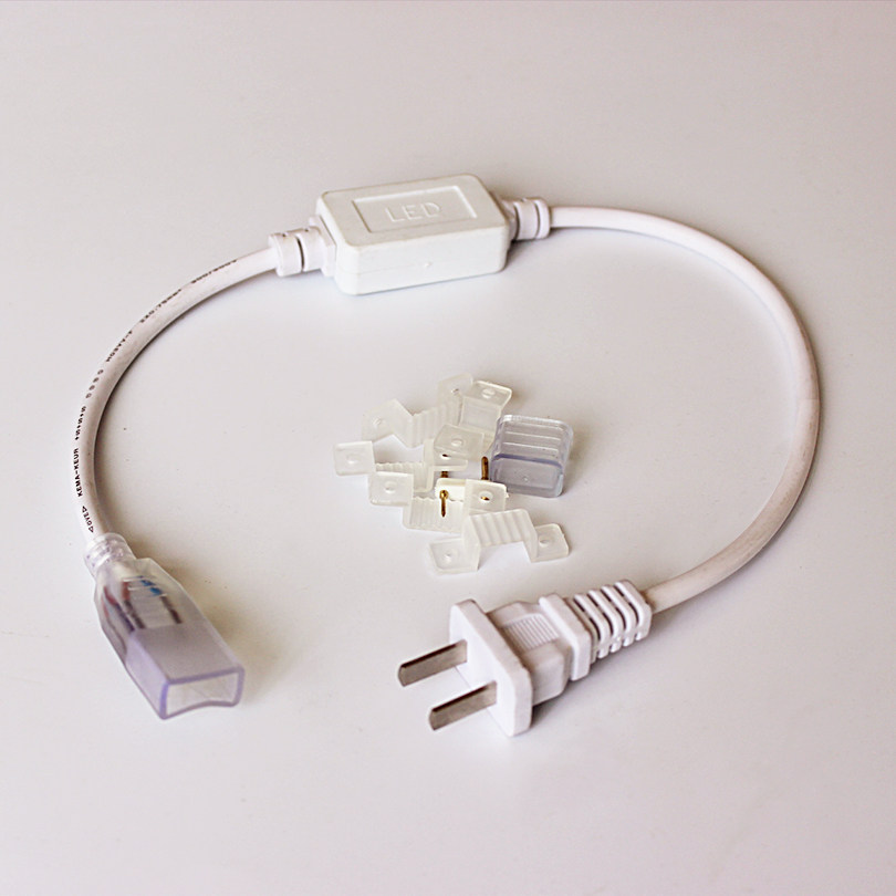 led灯带插头2835双排220v驱动家装吊顶贴片接头转换器电源控制器