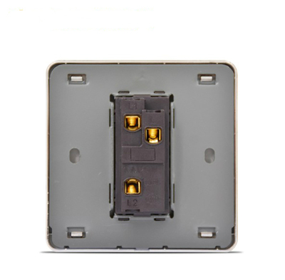 zs国际电工86型单开双联双控开关面板1位一开双控开关 香槟金