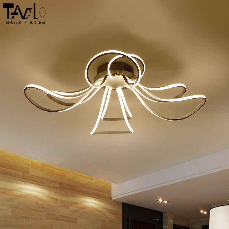 led创意客厅灯 简约现代吸顶灯个性时尚卧室灯温馨艺术后现代灯具