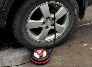 汽车充气泵12v便携式车载点烟器式打气泵电动迷你应急轮胎充气筒