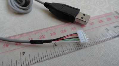 键盘5根线接线图接USB图片