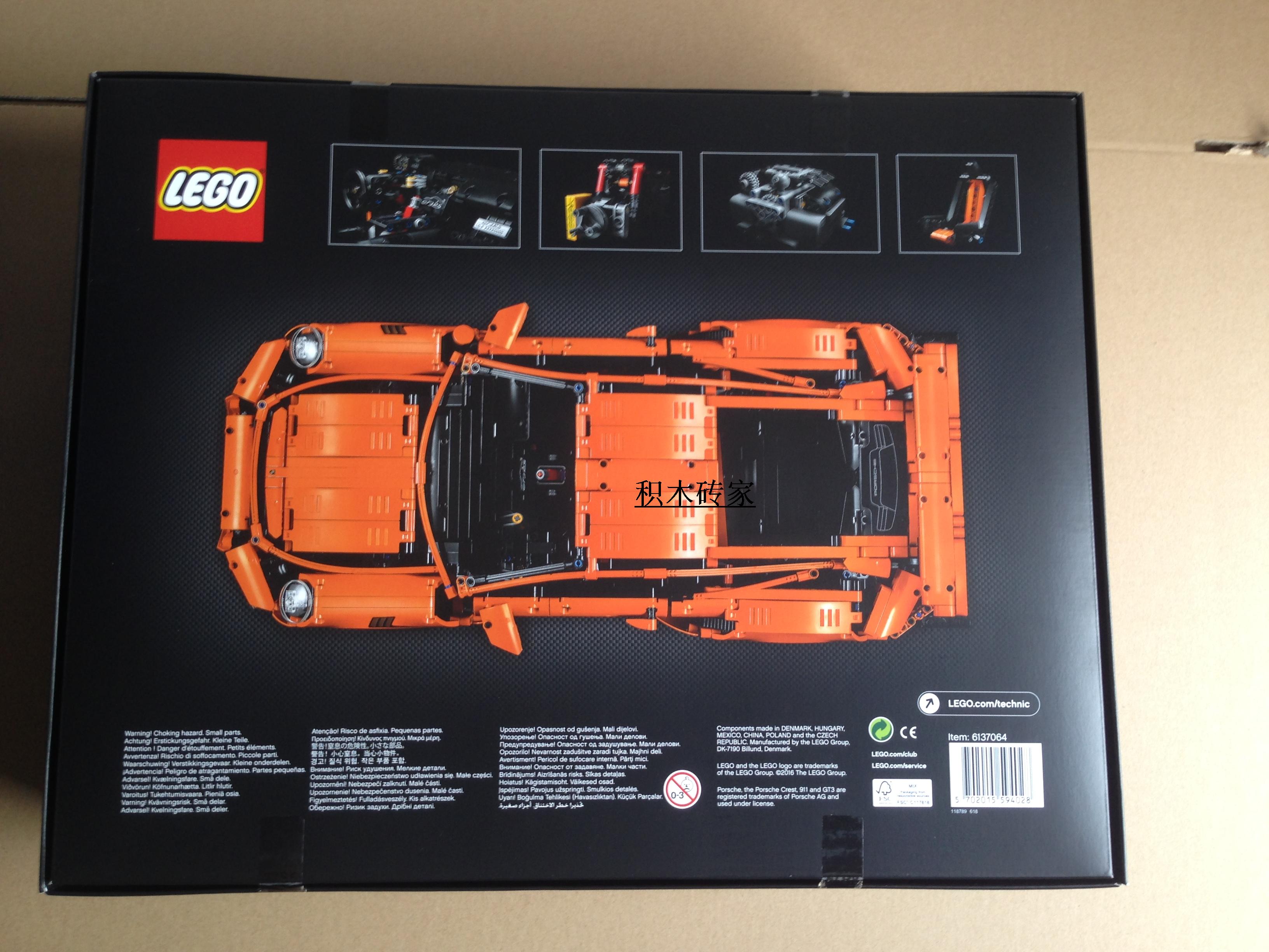 t 42056保时捷911全新现货分期购正品lego乐高限量版gt3科技机械