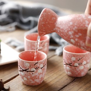 日式清酒具分酒器黄白酒杯陶瓷创意色釉寿司店餐饮酒盅瓶礼品盒