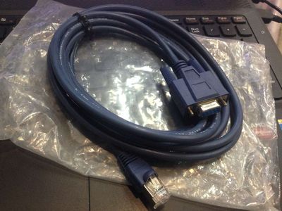 水晶头rj45网口转串口9孔com口rs232 路由器交换机console线