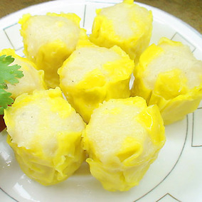 港式小吃店食材 小吃特色烧卖 佳宁食品 佳宁鱼蓉烧卖 2.5kg/包