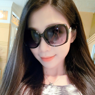 艾丝曼2016新款太阳镜女款潮大框眼镜开车圆脸墨镜复古优雅蝴蝶结