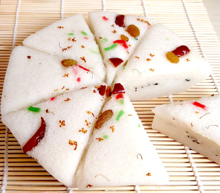 浙江温州特产小吃 白糖松糕 糯米糕 年糕重阳糕750克真空装