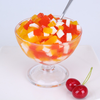 包邮 航帆三色水晶果 布丁 椰果粒甜品coco珍珠奶茶店专用5斤