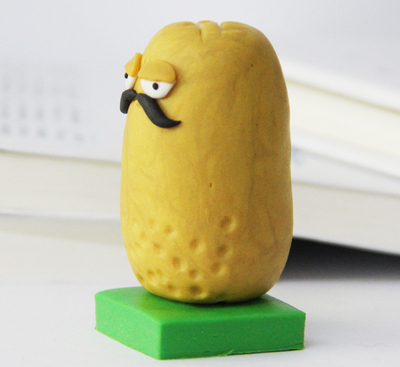 高坚果装扮 植物大战僵尸2桌游 公仔摆件手工软陶 diy饰品 礼物