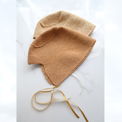 日本设计师款古典优雅萝莉草帽出游海边遮阳拉菲草帽女日系遮阳帽