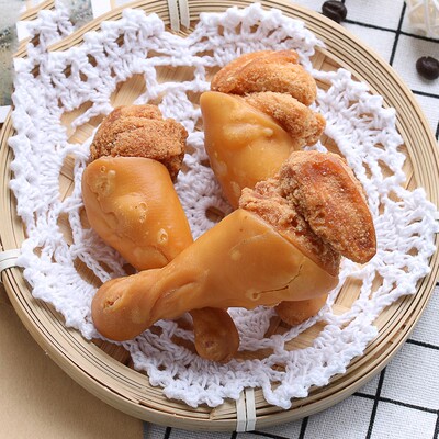 儿时零食素鸡腿童年回忆面粉鸡腿 240克面包鸡腿一份10个糕点包邮