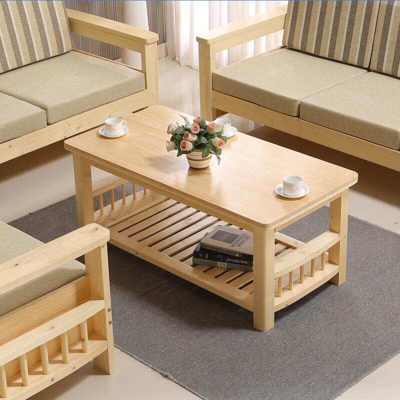 简约现代小户型茶几桌客厅实木茶几原木松木田园小茶几茶几