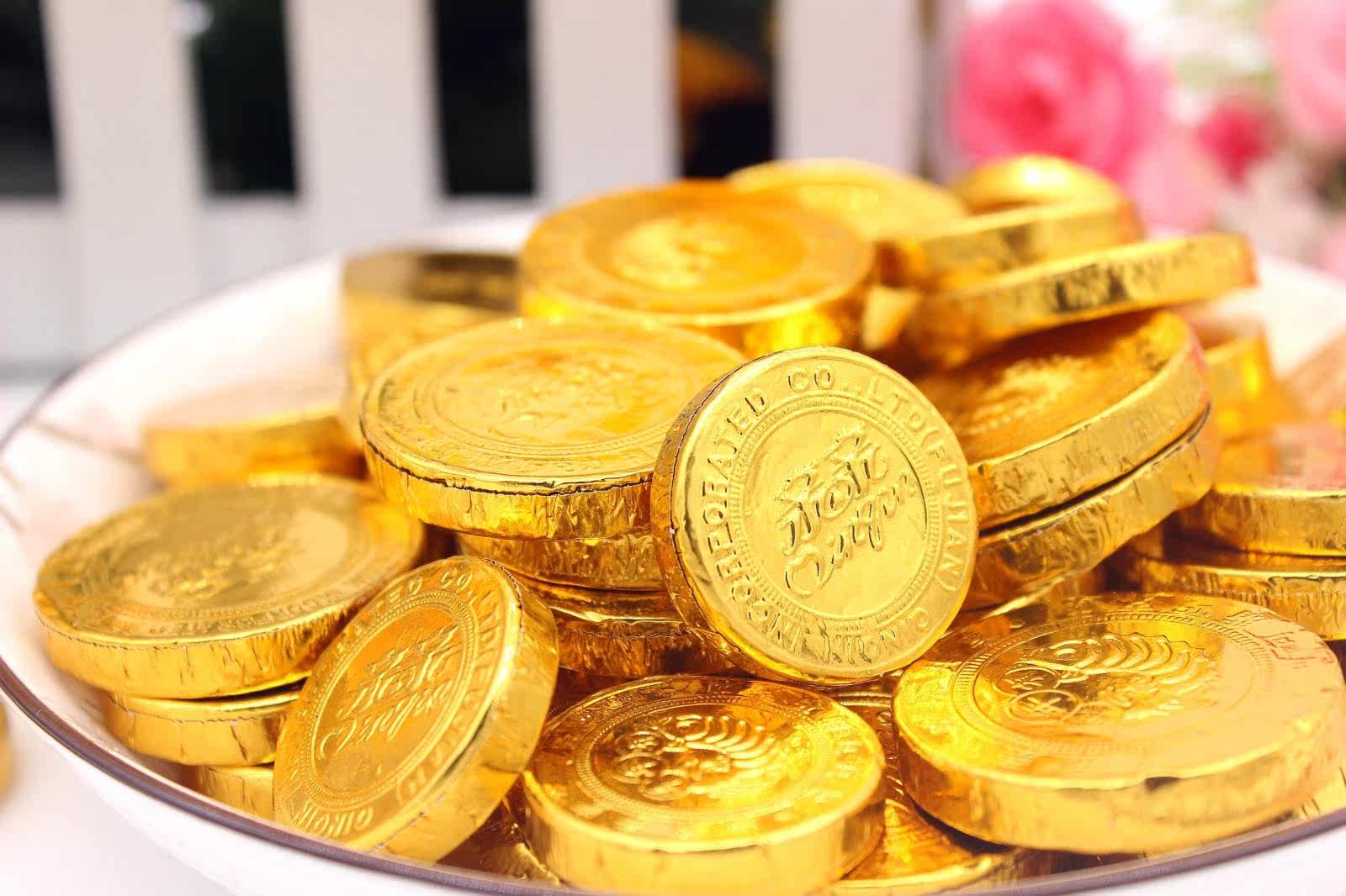 包邮正宗亲亲大小金币巧克力散装500g 结婚庆喜糖果年货休闲零食