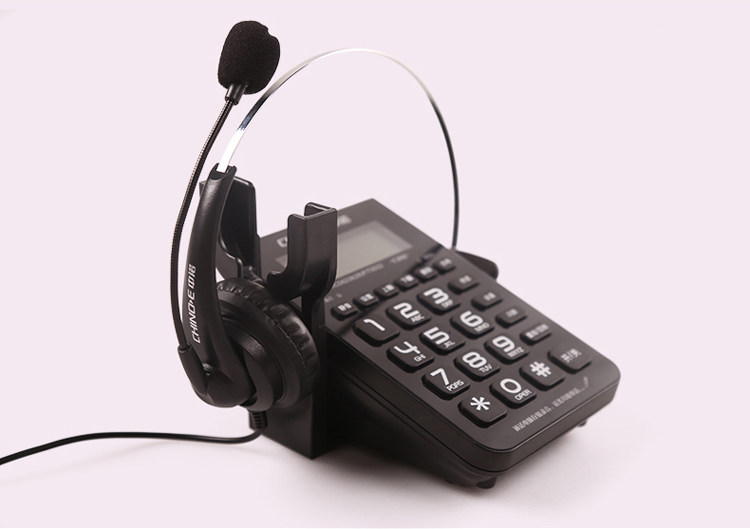中诺c282呼叫中心坐席客服话务耳机电话机耳麦电话固定座式座机_双氙