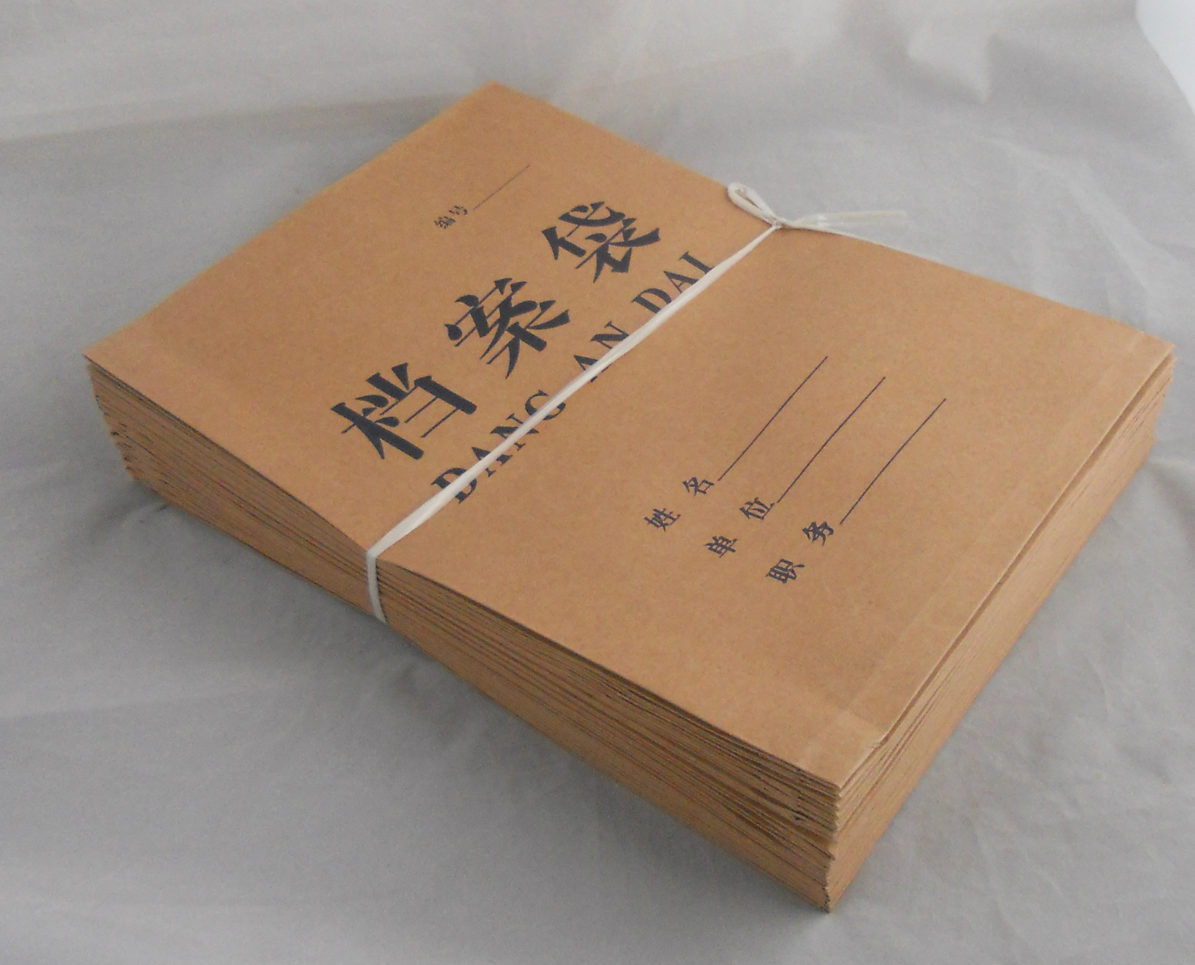 包邮a4牛皮纸档案袋50个 加厚200g文件袋资料袋 可定做 投标袋