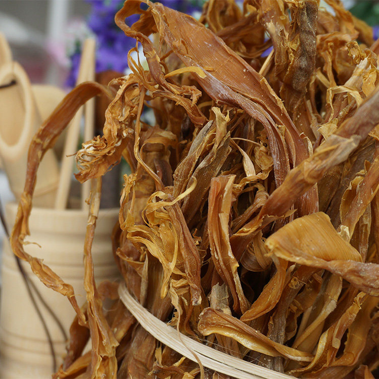 云南德宏特产 野生干黄笋 天然晾晒黄笋干 农家自晒 吸油解腻500g