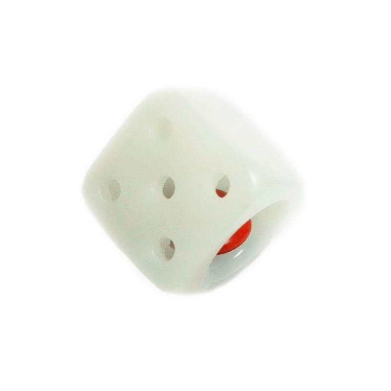 菩提根玲珑骰子安红豆路路通色子唐八棱吊挂坠项链相思情侣饰品银