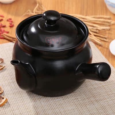 明火传统陶土煎药砂锅高温陶瓷药罐大号家用炖药熬药罐子煎药药罐