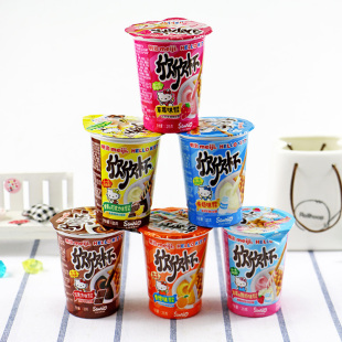 日本meiji 明治欣欣杯酱饼干条25g蓝莓味蘸酱手指饼干