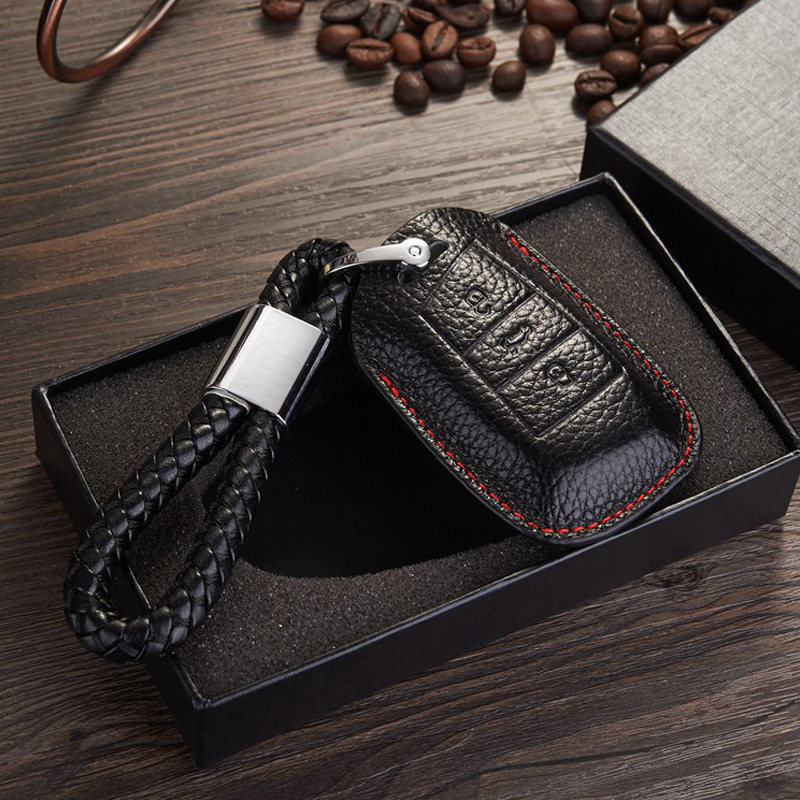 专用于大众迈腾2017款新迈腾b8钥匙包真皮高尔夫全包围型钥匙套扣