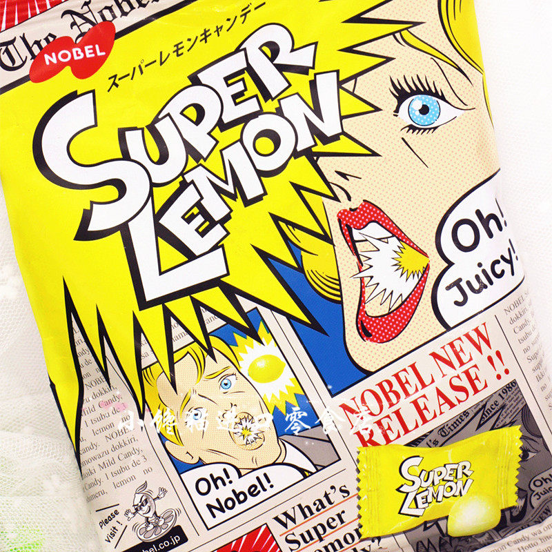 nobel糖 诺贝尔日本super cola超酸可乐糖 包邮超级尖叫三层糖果