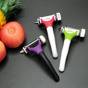 三合一!多功能旋转刀头蔬菜水果削皮刨丝器刮皮刀