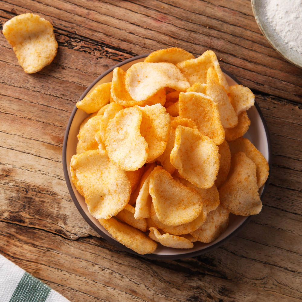 【天猫超市】印尼进口 啪啪通虾片烤番茄味150g/袋 休闲零食品