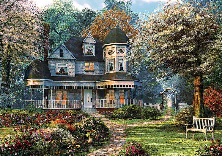 正品现货包邮 trefl 波兰进口成人拼图 梦幻别墅 500片 装饰37241