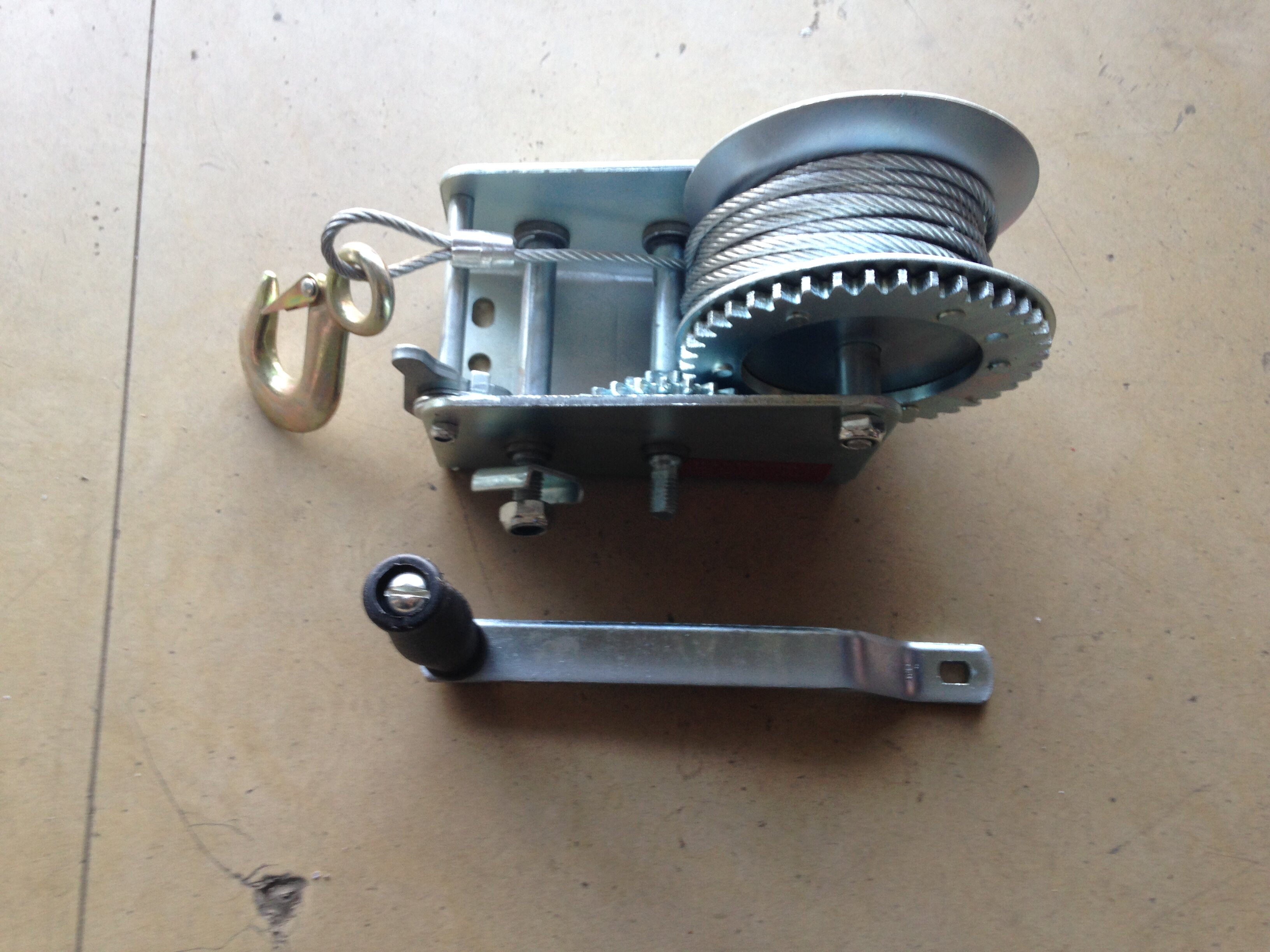 包邮 手动绞盘 手摇卷扬机 绞车 手摇绞盘600 1200 1600 2500磅