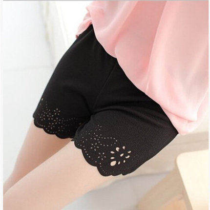 白色外穿三分防走光修身显瘦薄款打底女安全裤短裤保险裤夏