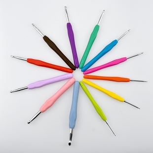 大号粗钩针编织工具套装软柄粗毛线金属勾针防滑家用毛线针送教程