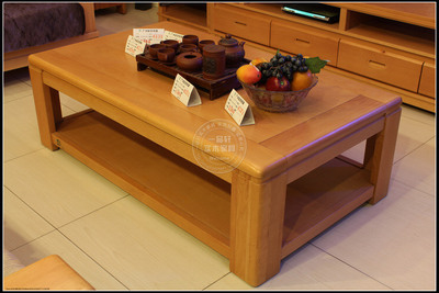广州裕丰家具 实木家具 榉木家具 木质茶几 榉木长茶几 8321方几