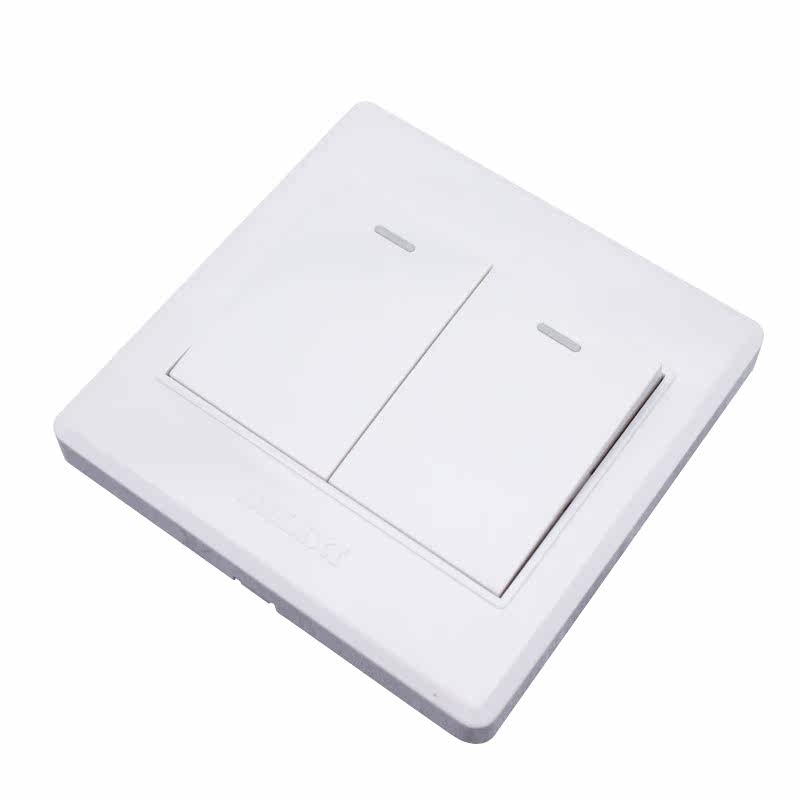 德力西开关插座面板二开多控/三控开关中途开关过桥二位双刀双掷